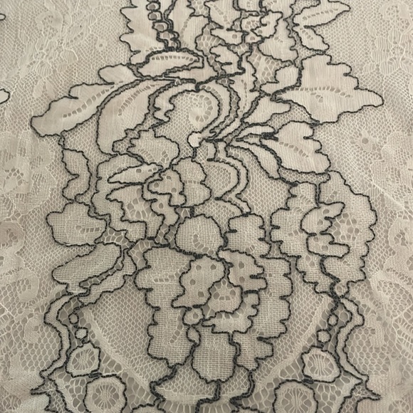 Apt 9 black and white lace design top. - Picture 2 of 6